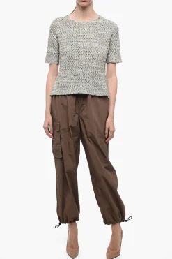 T-Shirt in Maglia con Cuciture Reverse></noscript>Jil Sander Hot