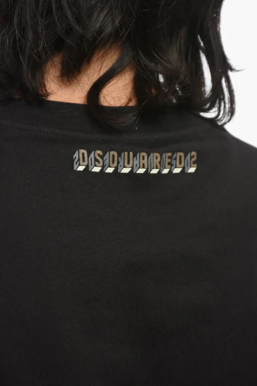 Online T-Shirt in Misto Cotone a Maniche Lunghe con Polsini Uomo Intimo