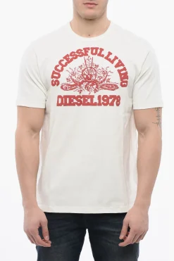 T-shirt JUSTIN con Stampa Logo>Diesel Sale