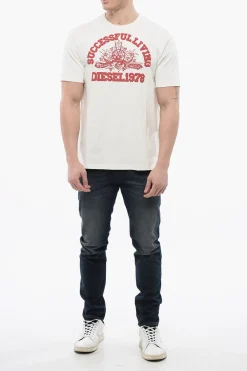 T-shirt JUSTIN con Stampa Logo></noscript>Diesel Sale