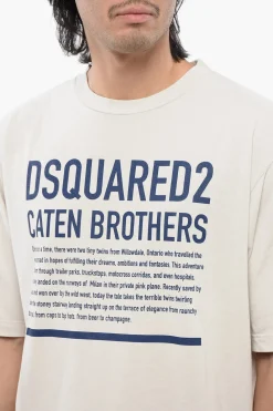 T-Shirt Loose Fit con Lettering></noscript>Dsquared2 Outlet