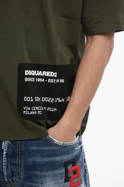T-Shirt Loose Fit con Stampa Logo></noscript>Dsquared2 Sale