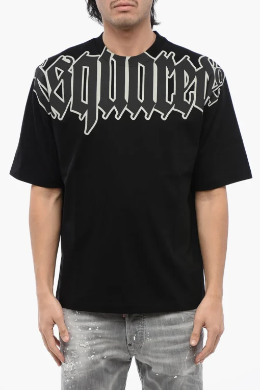 Sale T-Shirt Loose Fit D2 GOTHIC in Cotone Uomo T-Shirt