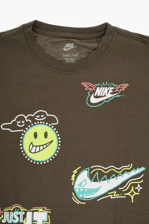 T-Shirt Loose Fit Stampata a Manica Lunga>Nike KIDS Hot