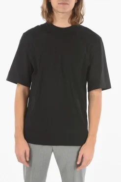 T-shirt MINIMAL in Jersey con Maniche in Nylon Stretch>Neil Barrett Clearance