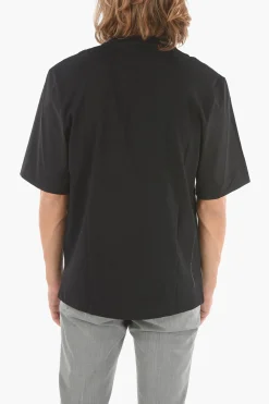 T-shirt MINIMAL in Jersey con Maniche in Nylon Stretch>Neil Barrett Clearance