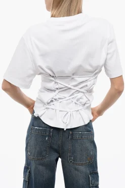 Best T-shirt Over TOMIOK con Lacci sul Retro Donna T-Shirts E Tops