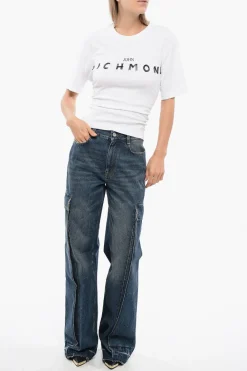 Best T-shirt Over TOMIOK con Lacci sul Retro Donna T-Shirts E Tops
