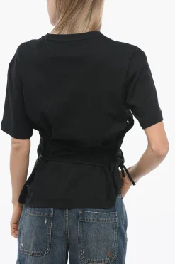 Best T-shirt Over TOMIOK con Lacci sul Retro Donna T-Shirts E Tops