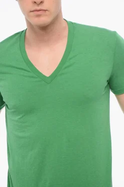 T-Shirt Pigiama In Cotone Collo A V></noscript>Dsquared2 Sale