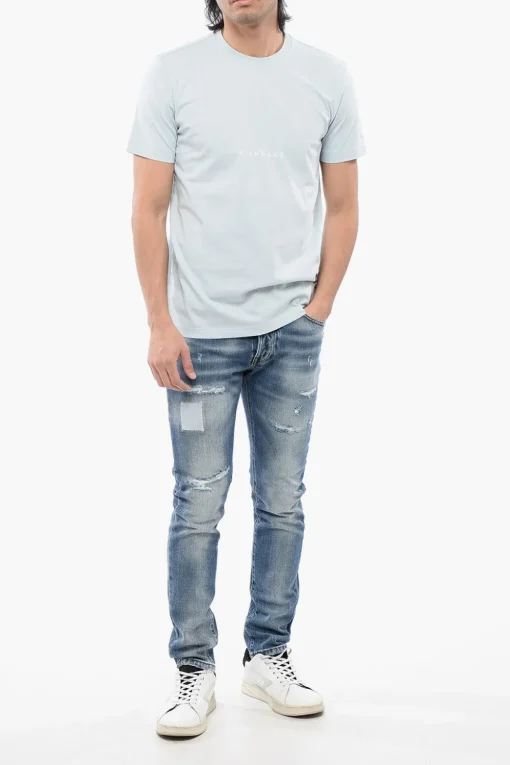 Fashion T-shirt POTSAN Con Stampa Logo Uomo T-Shirt