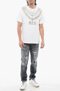T-shirt Regular Fit SHINAZU Con Stampa Collana></noscript>John Richmond Sale