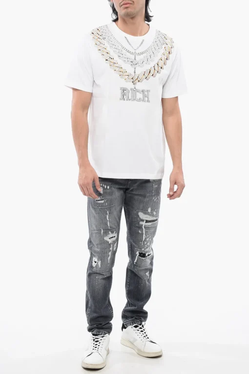 T-shirt Regular Fit SHINAZU Con Stampa Collana>John Richmond Sale