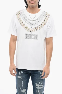 T-shirt Regular Fit SHINAZU Con Stampa Collana></noscript>John Richmond Sale