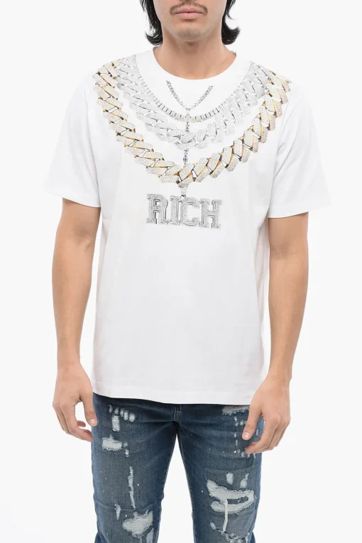 T-shirt Regular Fit SHINAZU Con Stampa Collana>John Richmond Sale