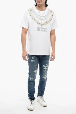 T-shirt Regular Fit SHINAZU Con Stampa Collana></noscript>John Richmond Sale