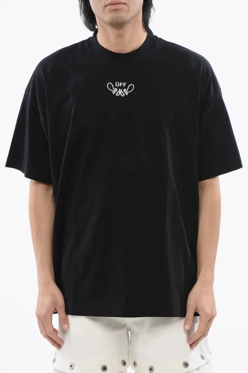 Fashion T-shirt Ricamata BANDANA Oversize-Fit Uomo T-Shirt