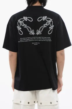 Fashion T-shirt Ricamata BANDANA Oversize-Fit Uomo T-Shirt