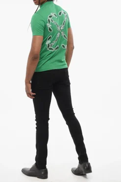 Clearance T-shirt Ricamata BANDANA Slim-Fit Uomo T-Shirt
