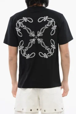 Clearance T-shirt Ricamata BANDANA Slim-Fit Uomo T-Shirt