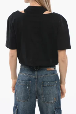 T-shirt SADAO Crop a Doppio Strato>John Richmond Fashion