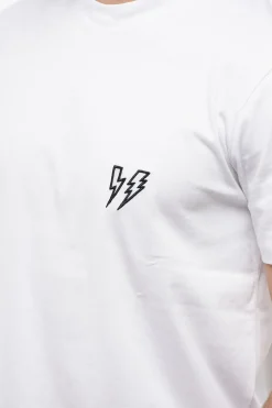 T-Shirt Slim Fit DOUBLE BOLT in Cotone></noscript>Neil Barrett Hot