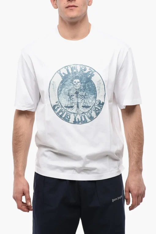 Online T-Shirt Slim Fit LIBRA ROCKBAND in Cotone Uomo T-Shirt