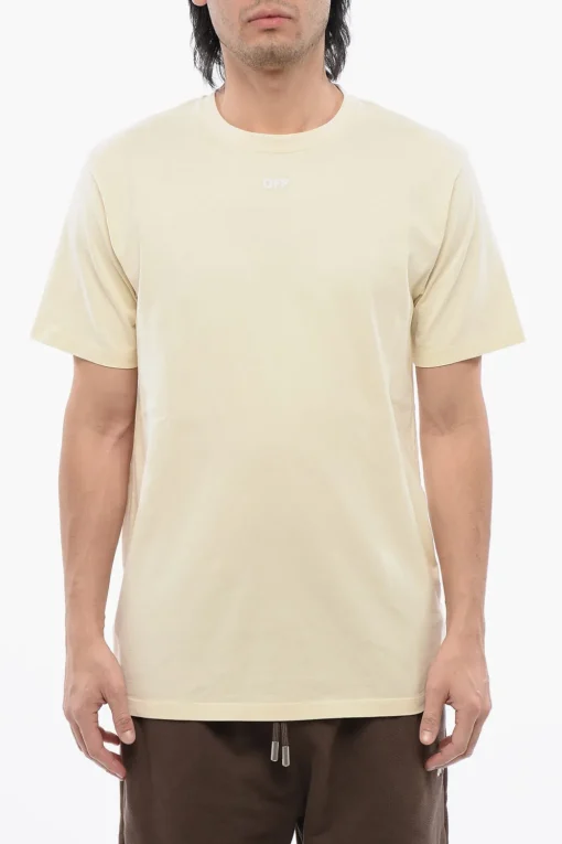 T-shirt Slim-Fit ARROW Ricamata>Off-White Hot