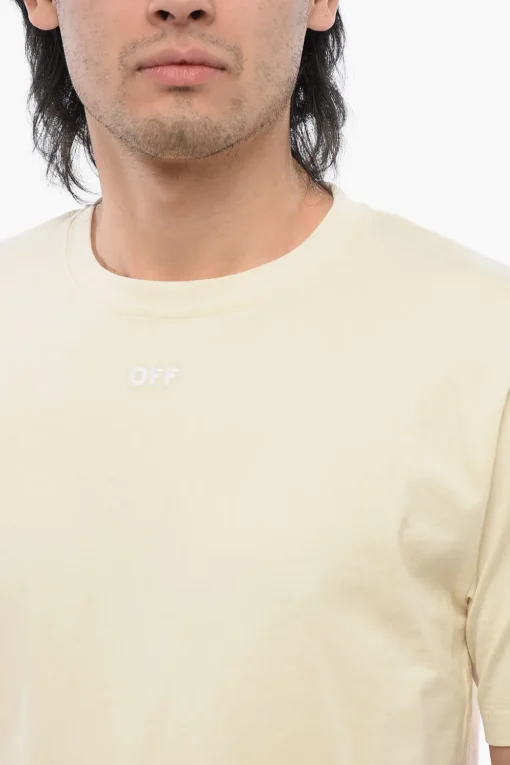 T-shirt Slim-Fit ARROW Ricamata>Off-White Hot