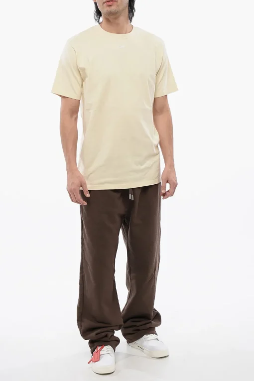 T-shirt Slim-Fit ARROW Ricamata>Off-White Hot