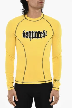 T-shirt Sportiva Slim Fit Con Stampa Gotica>Dsquared2 Best