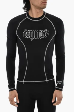 T-shirt Sportiva Slim Fit Con Stampa Gotica>Dsquared2 Clearance