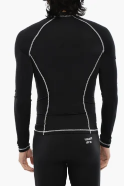 T-shirt Sportiva Slim Fit Con Stampa Gotica>Dsquared2 Clearance