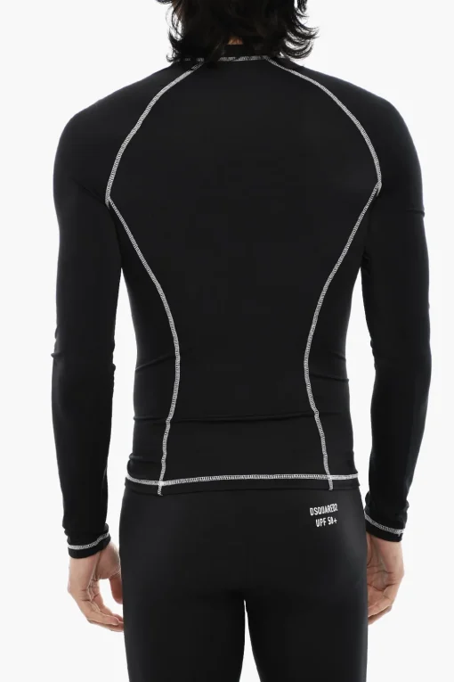 T-shirt Sportiva Slim Fit Con Stampa Gotica>Dsquared2 Clearance