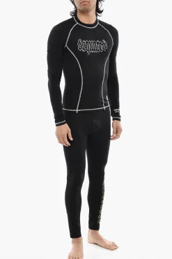 T-shirt Sportiva Slim Fit Con Stampa Gotica></noscript>Dsquared2 Clearance