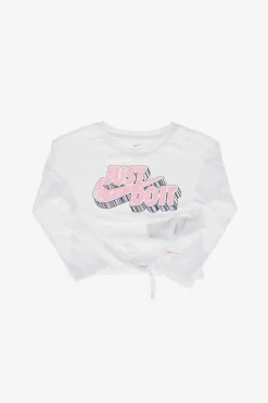 T-shirt Stampata con Fiocco>Nike KIDS Discount