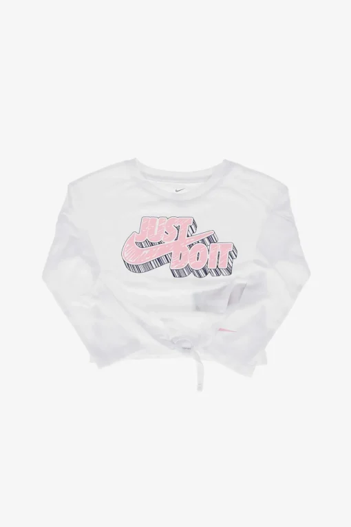 T-shirt Stampata con Fiocco>Nike KIDS Discount