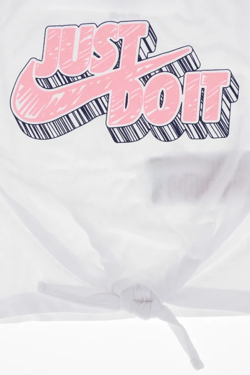 T-shirt Stampata con Fiocco>Nike KIDS Discount