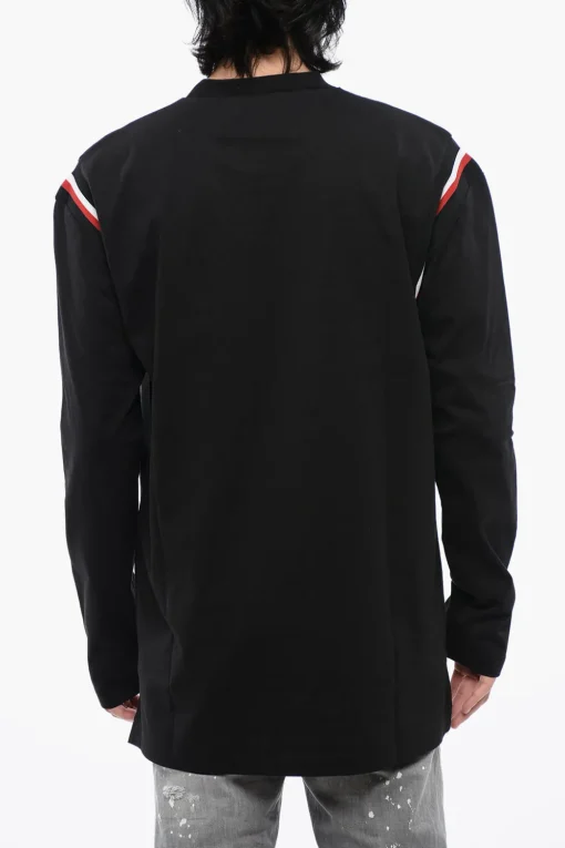 T-Shirt Varsity con Stampa a Contrasto>Dsquared2 Sale