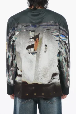 T-Shirt WINDS OF CHANGE in Tessuto Tecnico>Burberry Outlet