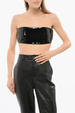 Best Tube Top in Eco-Vernice Donna T-Shirts E Tops
