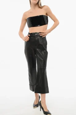 Best Tube Top in Eco-Vernice Donna T-Shirts E Tops
