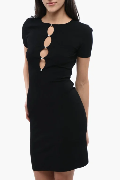 Tubino Cut-Out in Maglia con Perle>Dsquared2 New