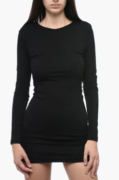 Tubino in Jersey con Design Bare Back></noscript>Rotate Hot