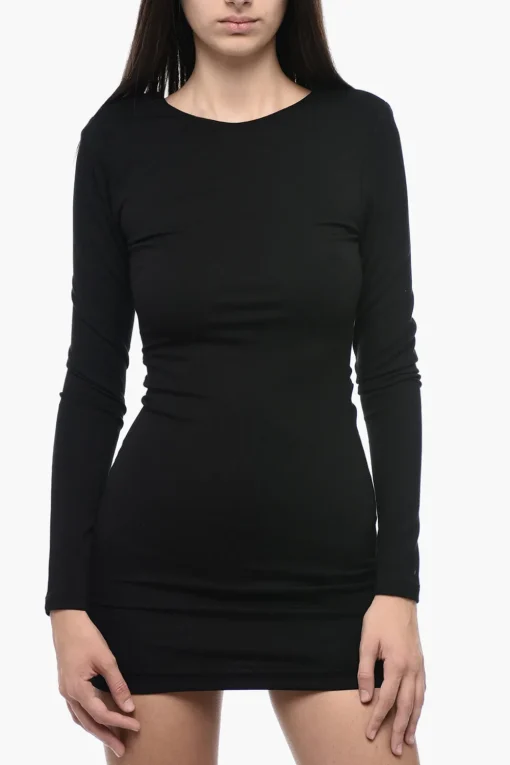 Tubino in Jersey con Design Bare Back>Rotate Hot