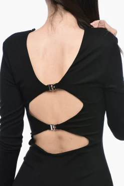 Tubino in Jersey con Design Bare Back></noscript>Rotate Hot