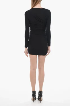 Online Tubino in Jersey con Dettaglio Drappeggiato Donna Vestiti