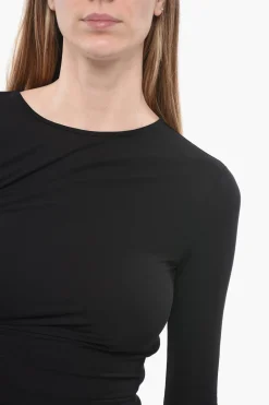 Online Tubino in Jersey con Dettaglio Drappeggiato Donna Vestiti