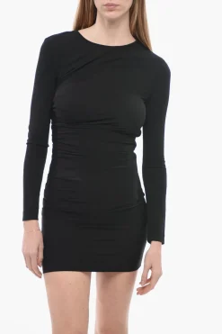 Online Tubino in Jersey con Dettaglio Drappeggiato Donna Vestiti