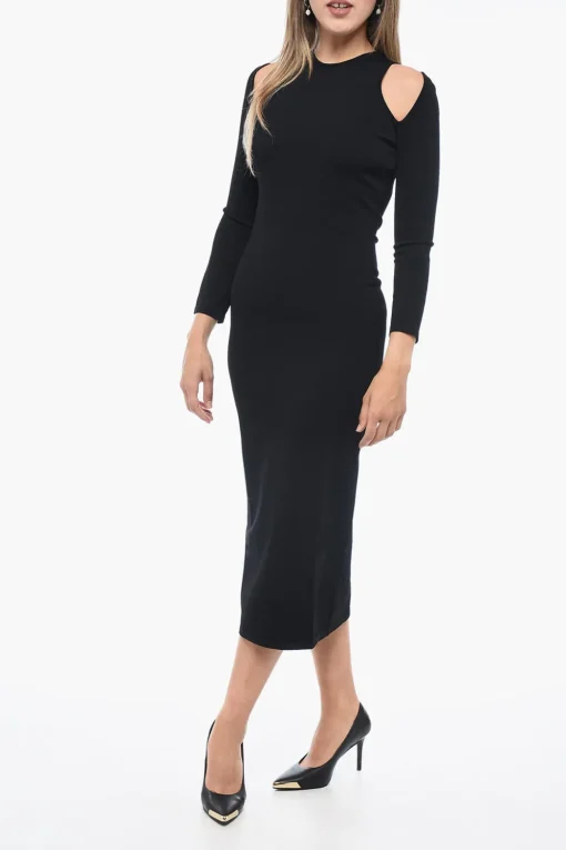 Tubino in Tessuto Stretch con Dettagli Cut-out>Dsquared2 Clearance